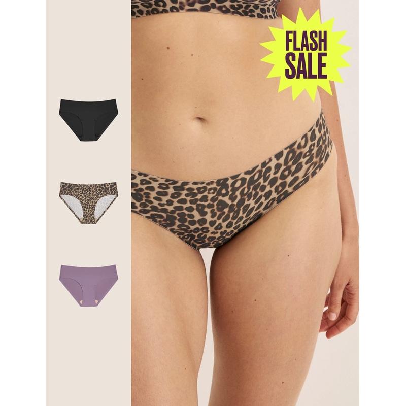 Essential No-Show Bikini 3-Pack