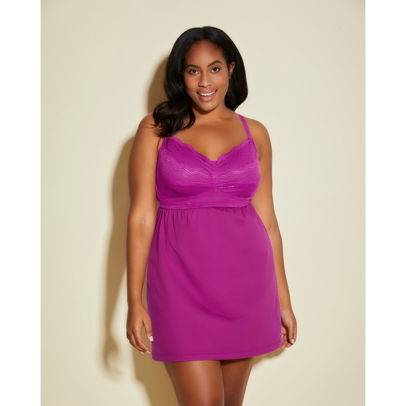 Extended Babydoll Cape Fuchsia XL