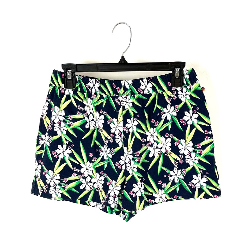 Green Floral Printed Sleepwear Shorts – Small