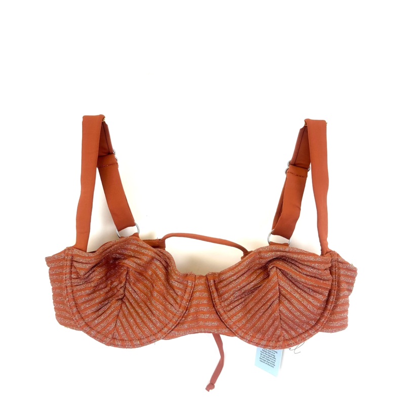 Metallic Brown Underwire Bikini Top – XS, S, M, XXL Extra Small
