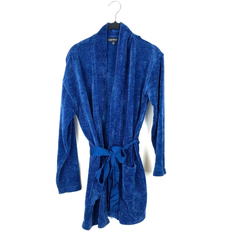 Navy Blue Corduroy Lounge Cardigan – Small