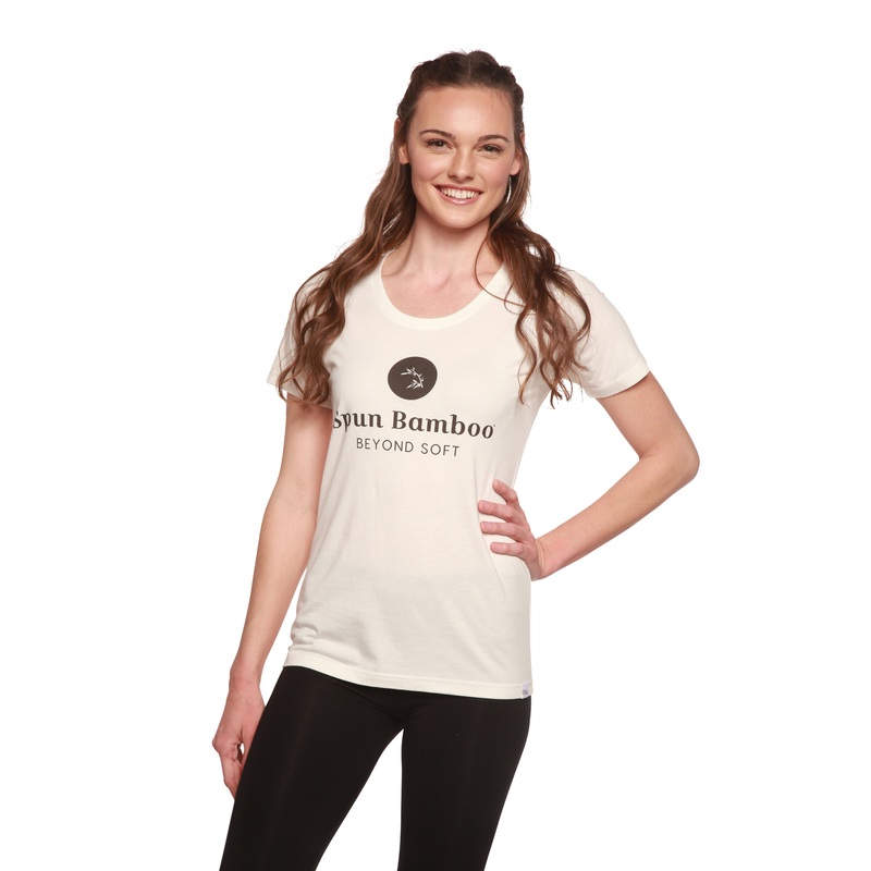 Women’s Spun Bamboo Logo Bamboo Viscose/Organic Cotton T-Shirt Medium
