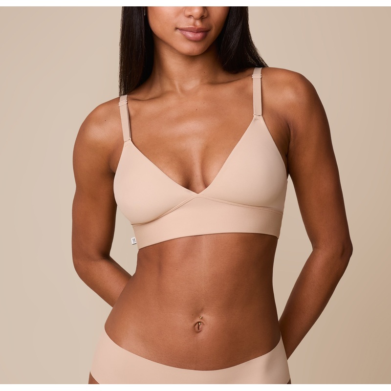 Bliss Triangle Bralette – Beige Beige XS