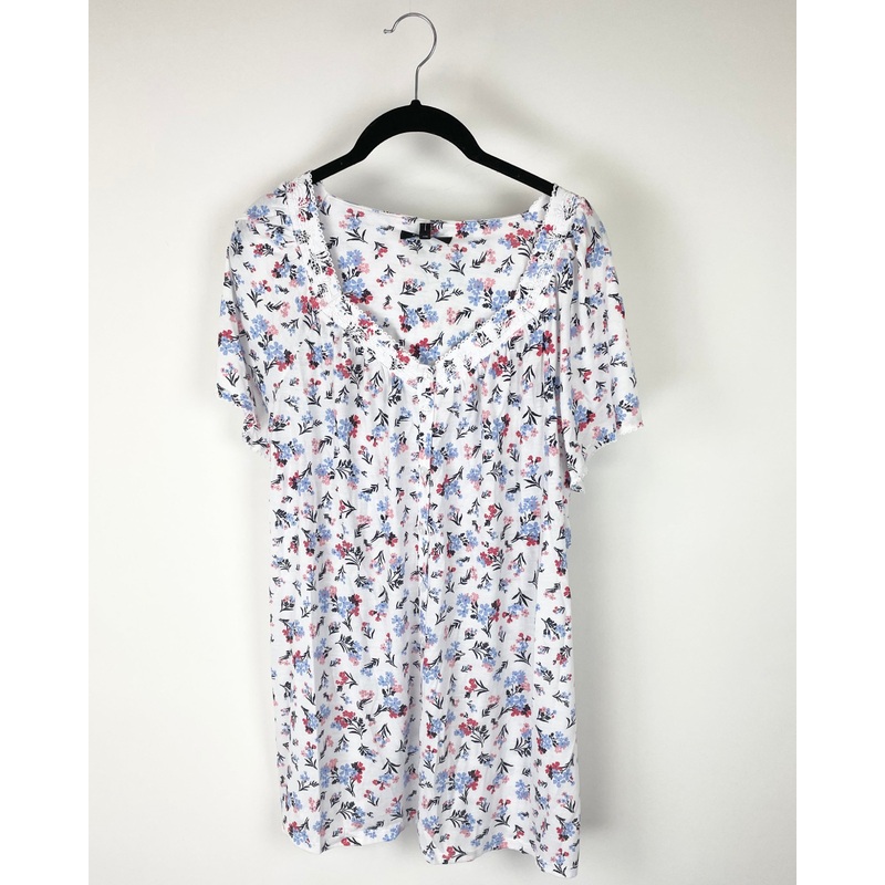 Floral Print Sleepwear Top – 1X
