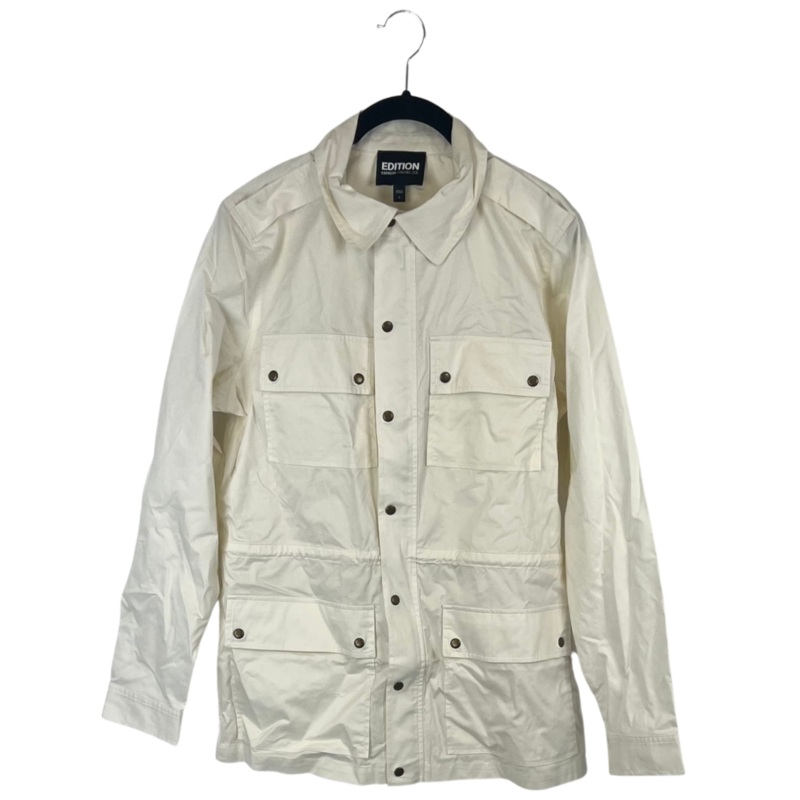 Cream Button Down Jacket – Extra Small – Large Extra Small (size 0/2)