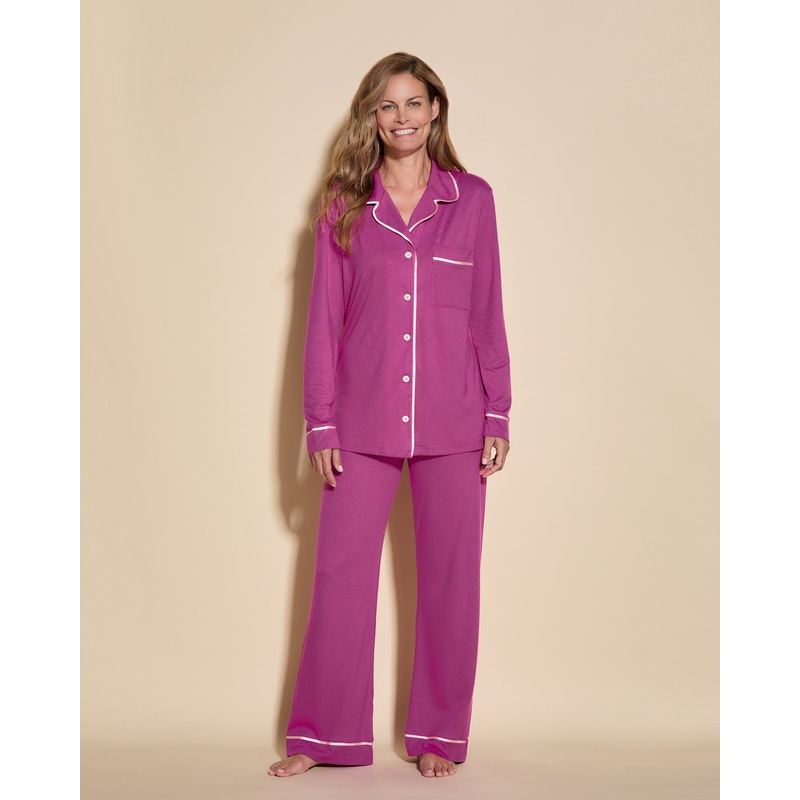 Relaxed Long Sleeve Top & Pant Cape Fuchsia/Fiore XS