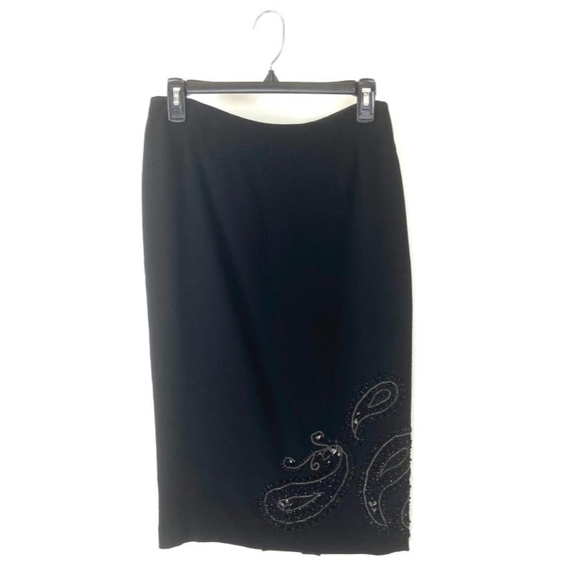 Black Sequin Pattern Skirt – Size 2