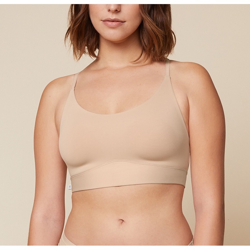 Bliss Racerback Bralette – Beige Beige XS