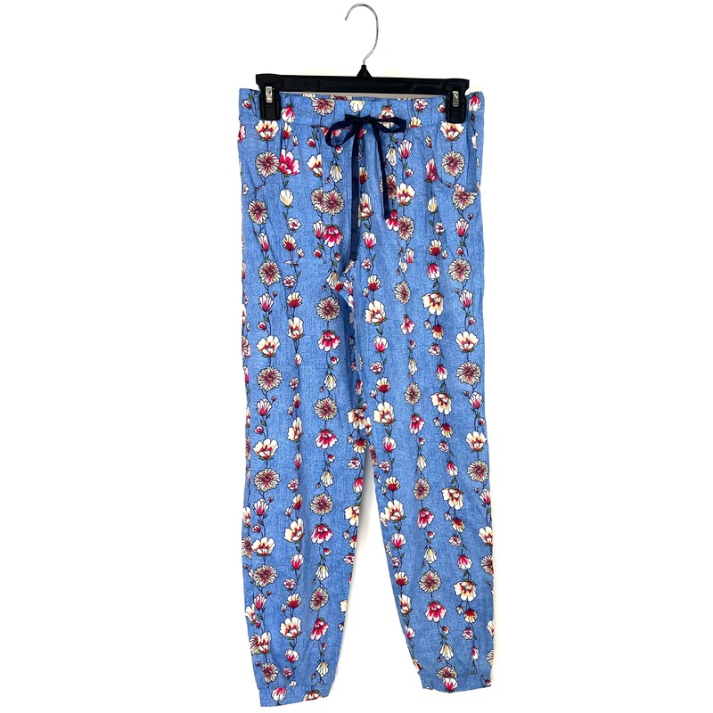 Blue Floral Sleepwear Bottoms – Small
