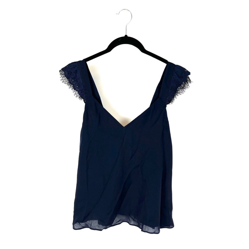 Navy Blue Lace Tank Top – Size 2