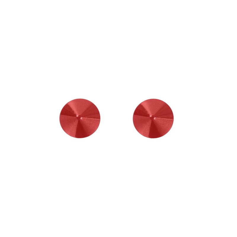 Red round metal nipple pasties