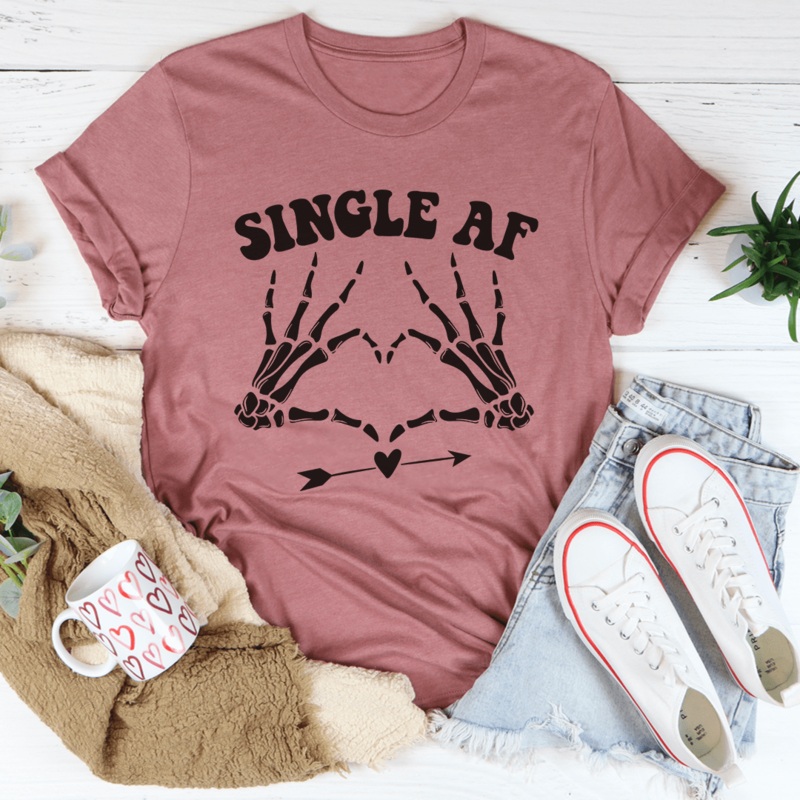 Single AF Tee Mauve S
