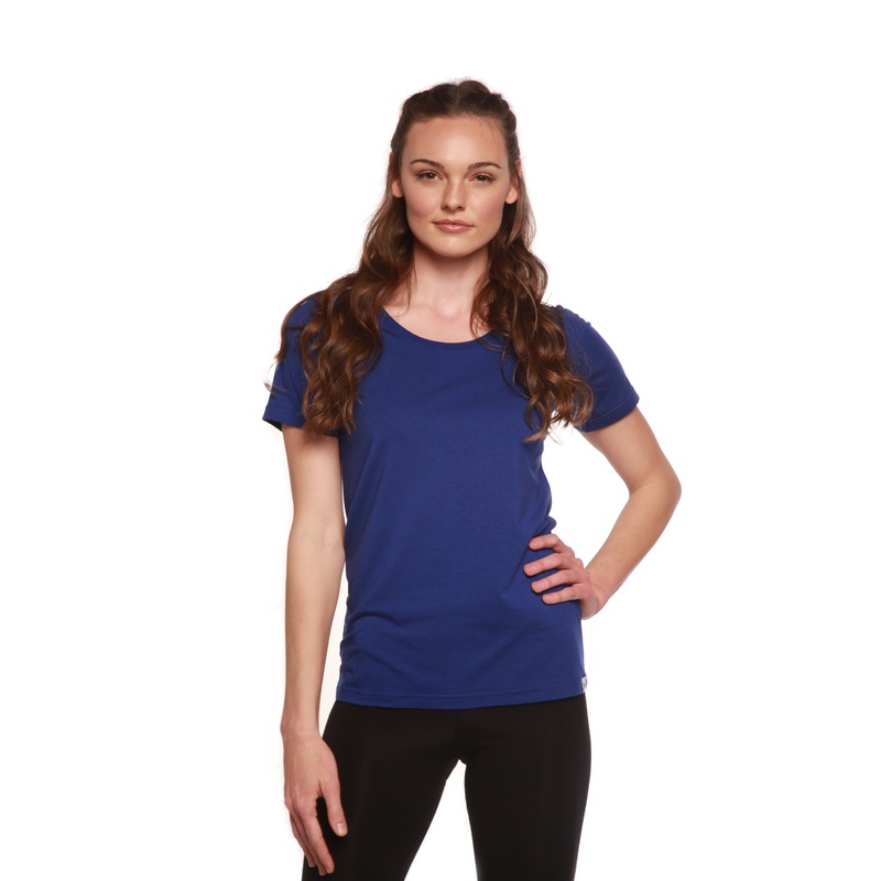 Women’s Bamboo/Cotton Short Sleeve Scoop Neck T-Shirt Medium Black