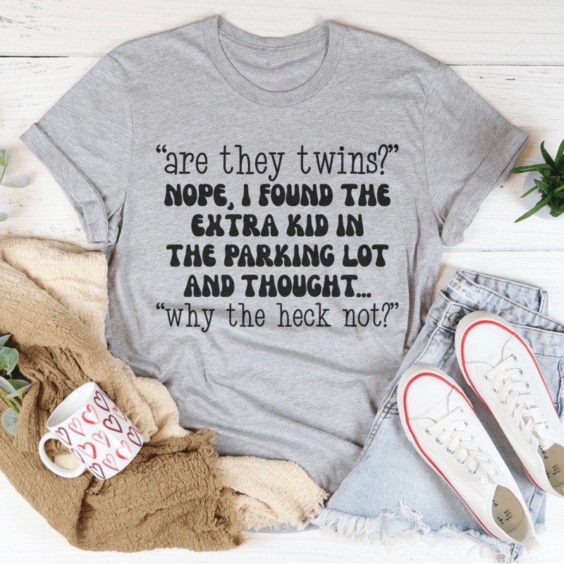 Are They Twins Tee Athletic Heather S