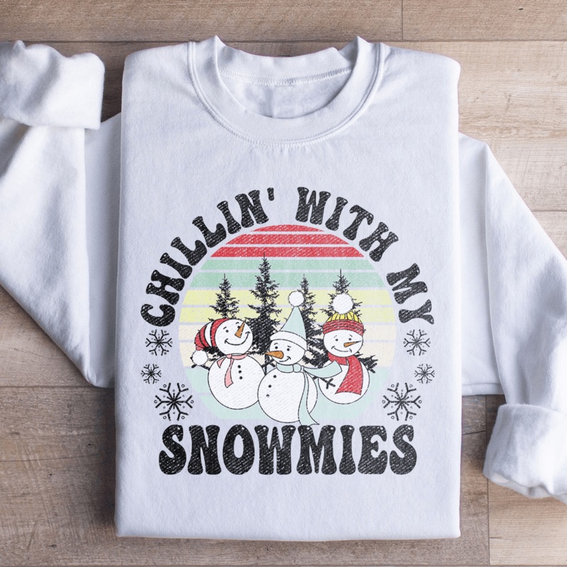 Chillin’ With My Snowmies Sweatshirt White S