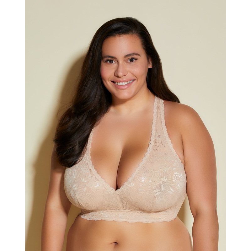 Ultra Curvy Racie Racerback Bralette Camel XS
