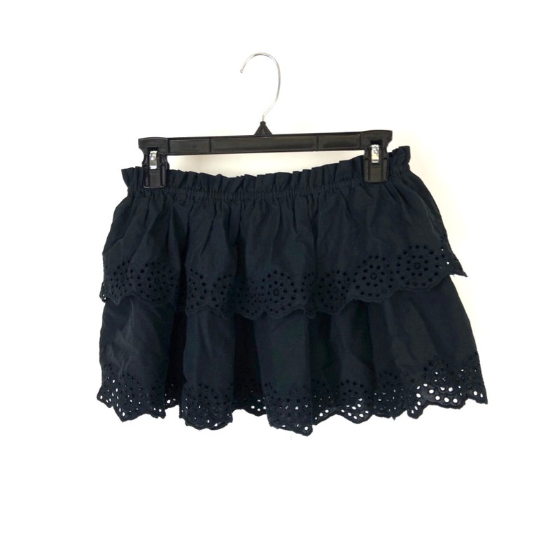 Black Ruffle Tube Top – Size 6/8 Medium (Size 6-8)