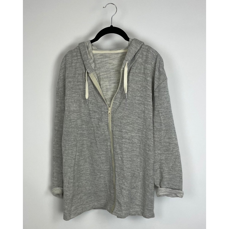 Light Grey Zip Up – Small