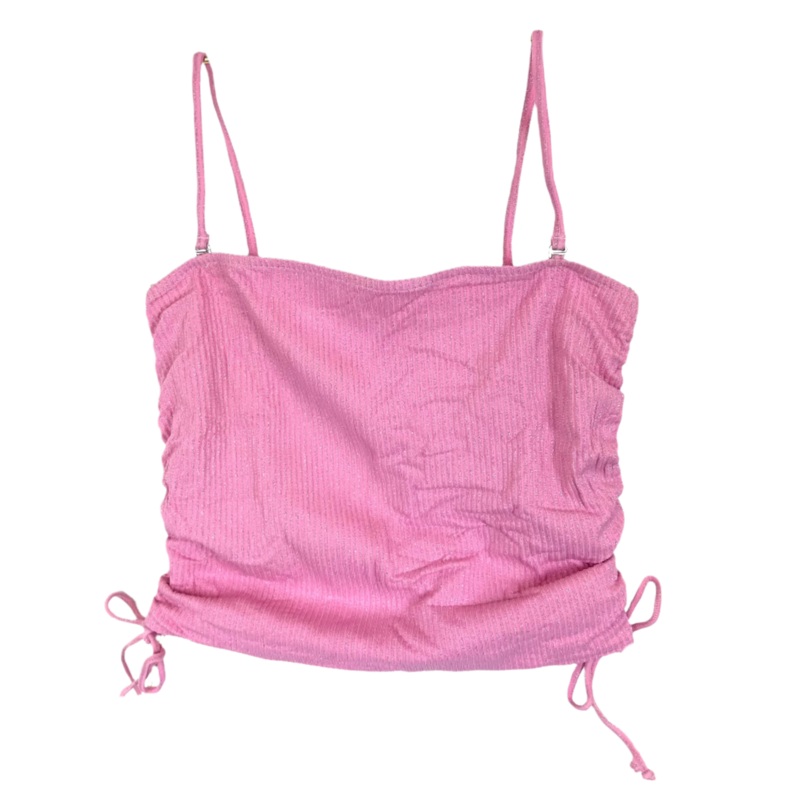 Metallic Pink Swim Top – XS, S, M, XL Extra Small