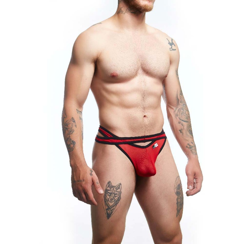 Good Devil Thongs for Men GDK072 S Black