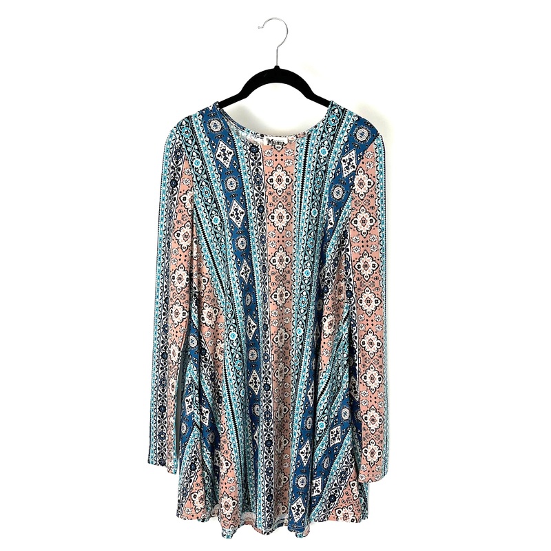 Long Sleeve Paisley Print Tunic – Small