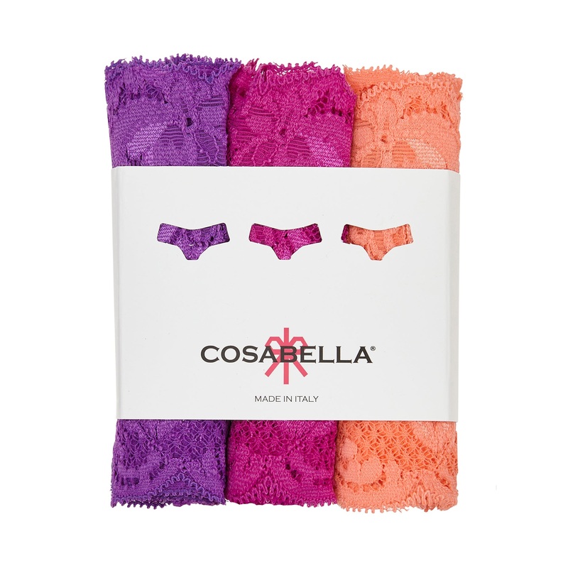 Lot De 3 Tangas Comfie Cyclamen Cape Fuchsia Coral Breeze S/M