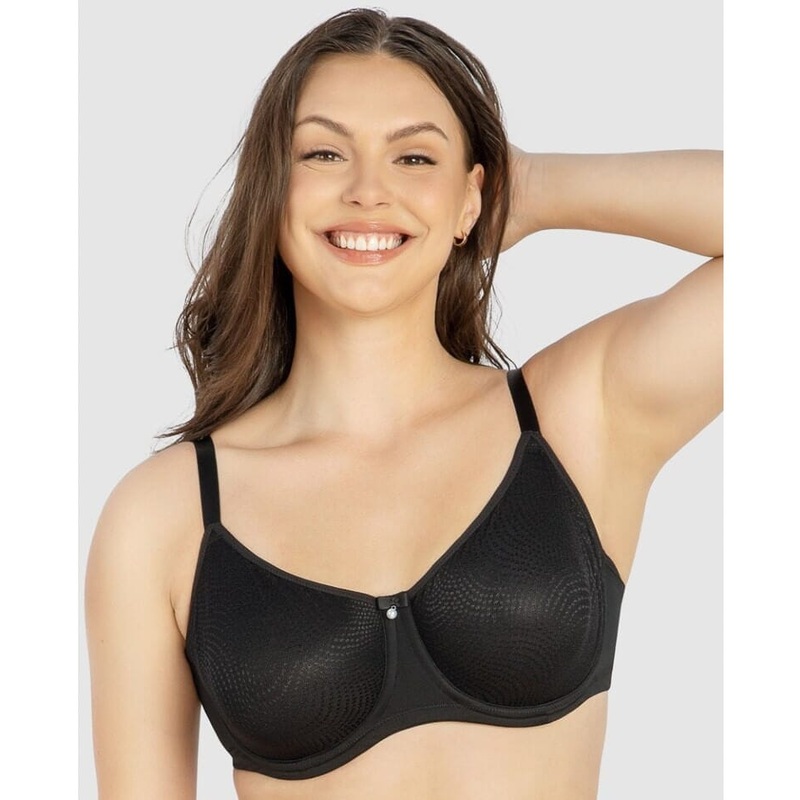 Parfait Pearl Underwire Seamless Minimizer Bra – Black 30D