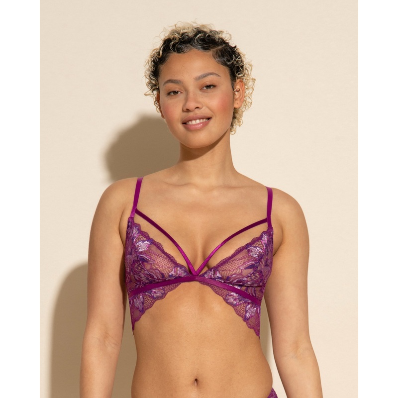 Triangel Bralette Swiss Beet/Violette S