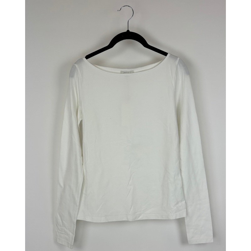 White Long Sleeve Shirt – Small