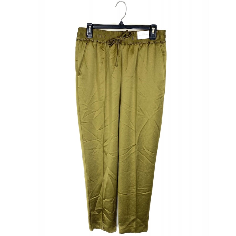 Green Satin Pants – Size 8