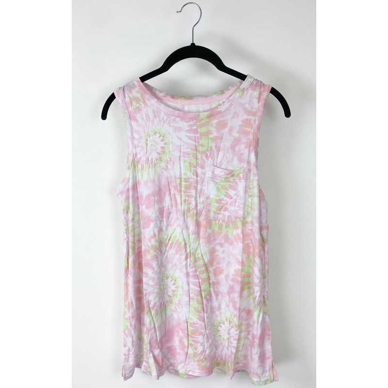 Pink Tie Dye Tank- XS