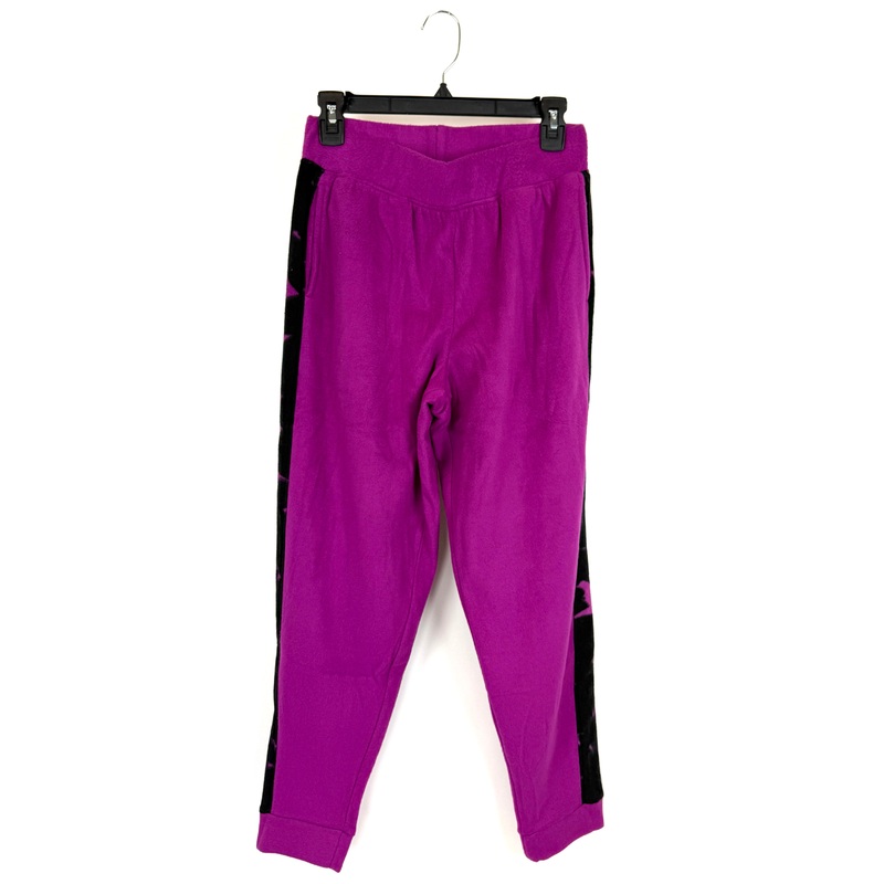 Purple and Black Fleece Joggers – Size 4/6 and 10/12 Small (size 4/6)