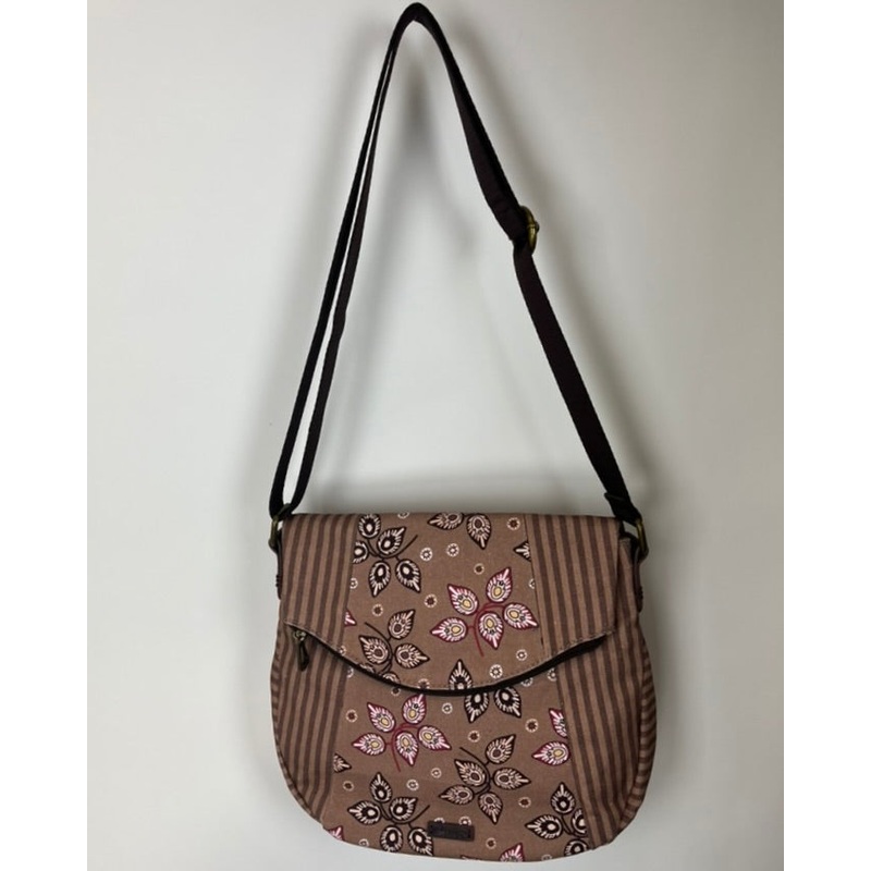 Brown Crossbody Saddle Bag