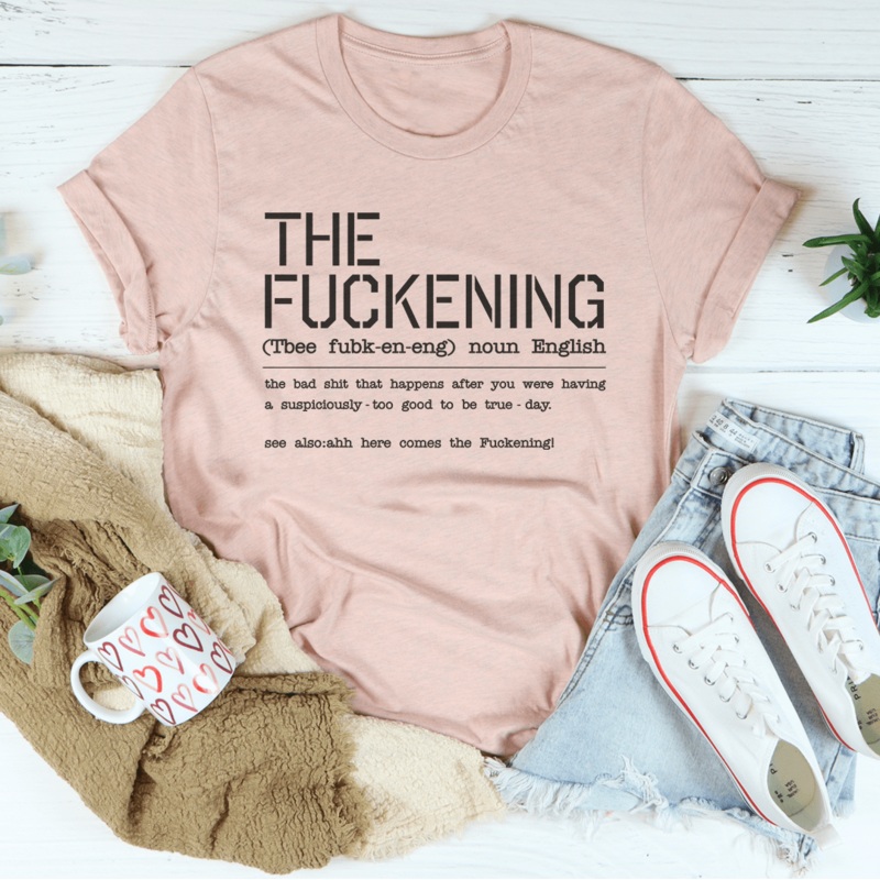 The F-ckening Tee Black Heather S