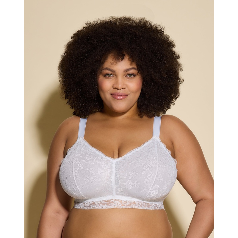 Ultra Curvy Bralette White/Gold XS