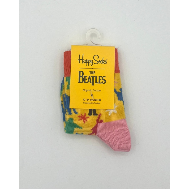 Yellow Rock Band Socks – Kids Size 12-24 Months