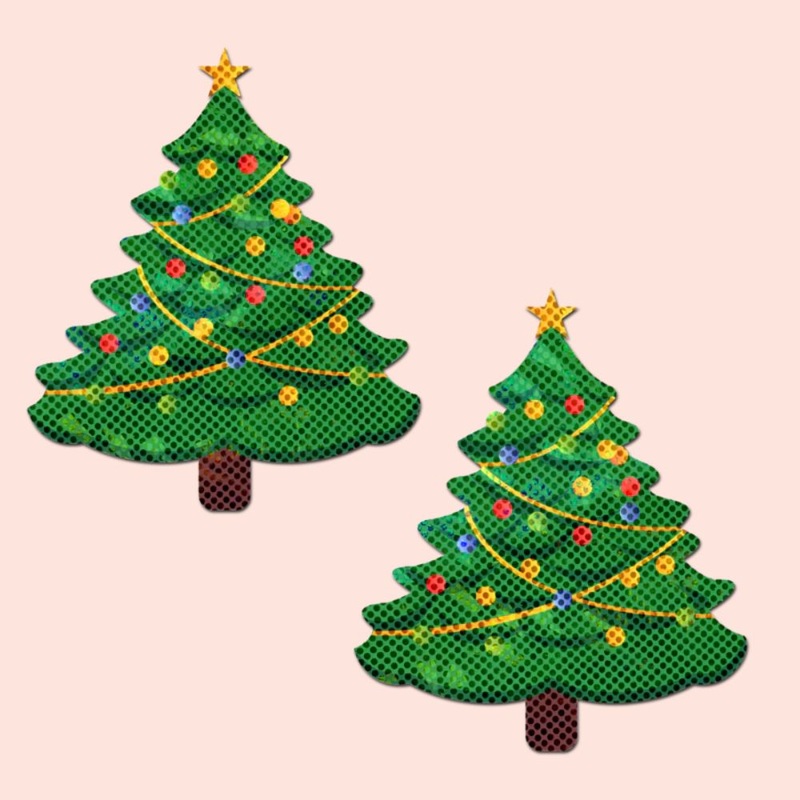 Christmas Tree Nipple Pasties by Pastease