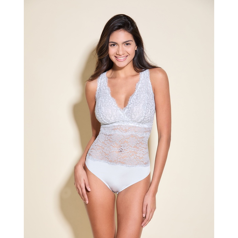 Curvy Body White/Dove Gray S