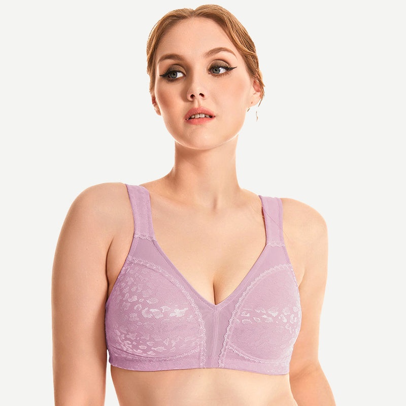 Full Coverage Minimizer Bra Wirefree Non Padded Light Purple 36B/80B