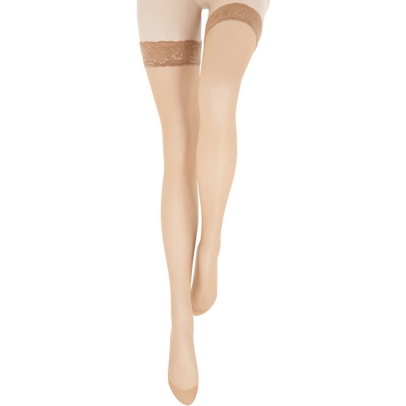 Lace Bronze Stay Up Stocking Bronze 1