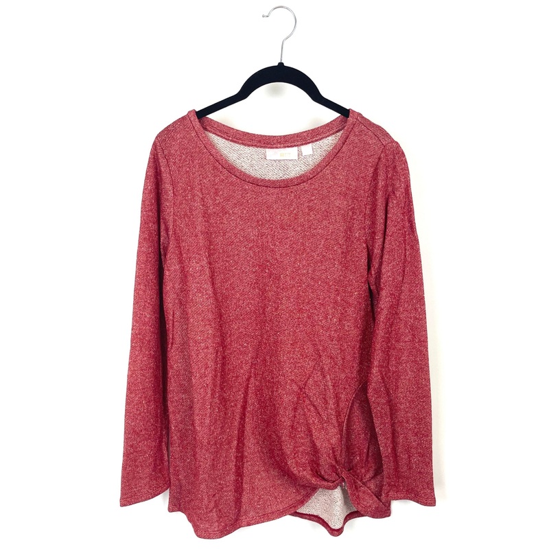Red Long Sleeve Sparkled Top – Small/Medium