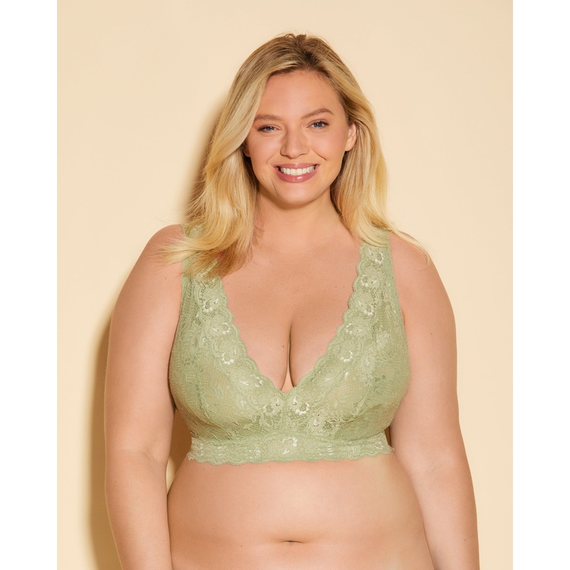 Ultra Curvy Plungie Longline Bralette Nile Mist XS