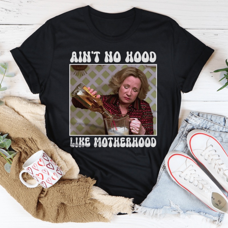 Ain’t No Hood Like Motherhood Tee Athletic Heather S