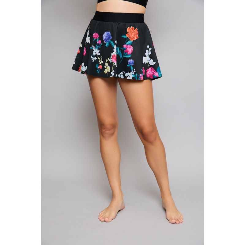 FLEURS SPEED FLOUNCE SKIRT NERO XS