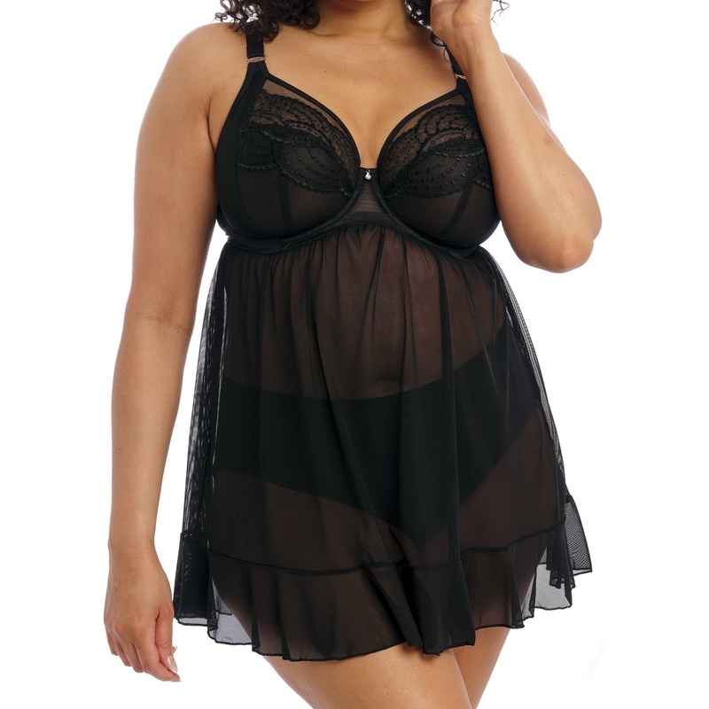 Priya Underwire Babydoll – EL4551 – Black 32GG BLACK