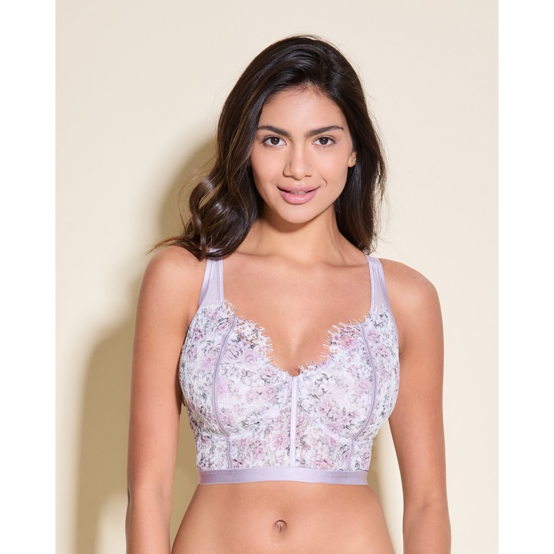 Bralette Curvy A Corpetto Wallpaper Floral XS