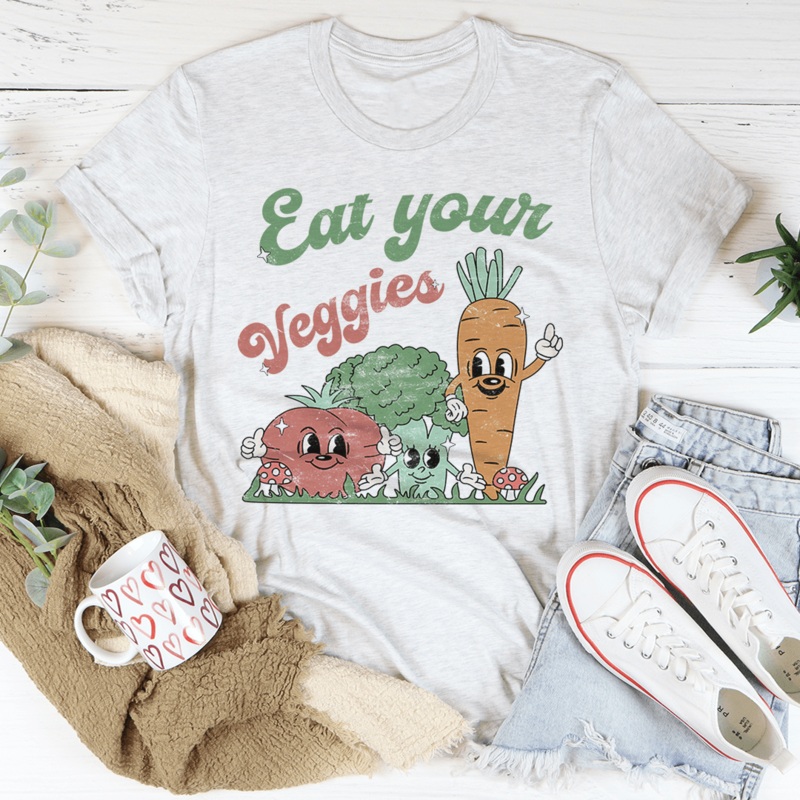 Eat Your Veggies Tee Ash S