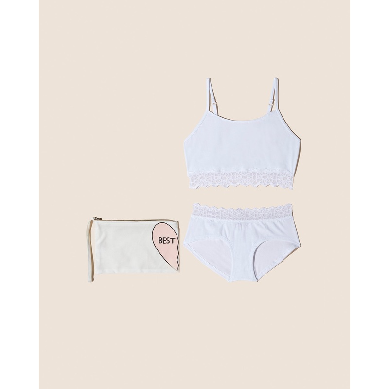 Tween Bestie Bralette Star/White S