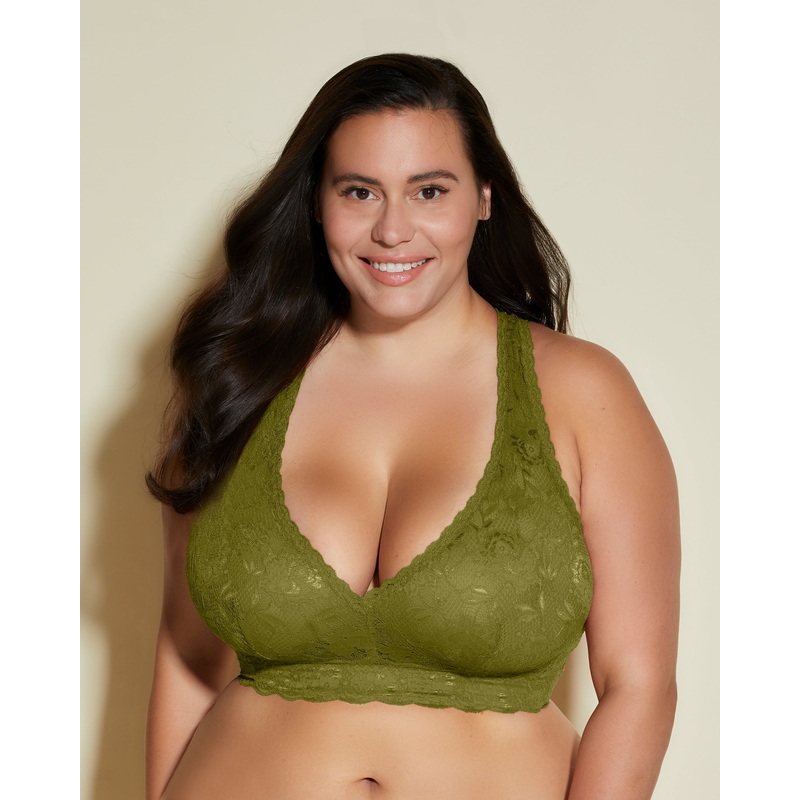 Ultra Curvy Racie Racerback Bralette Aloe XS