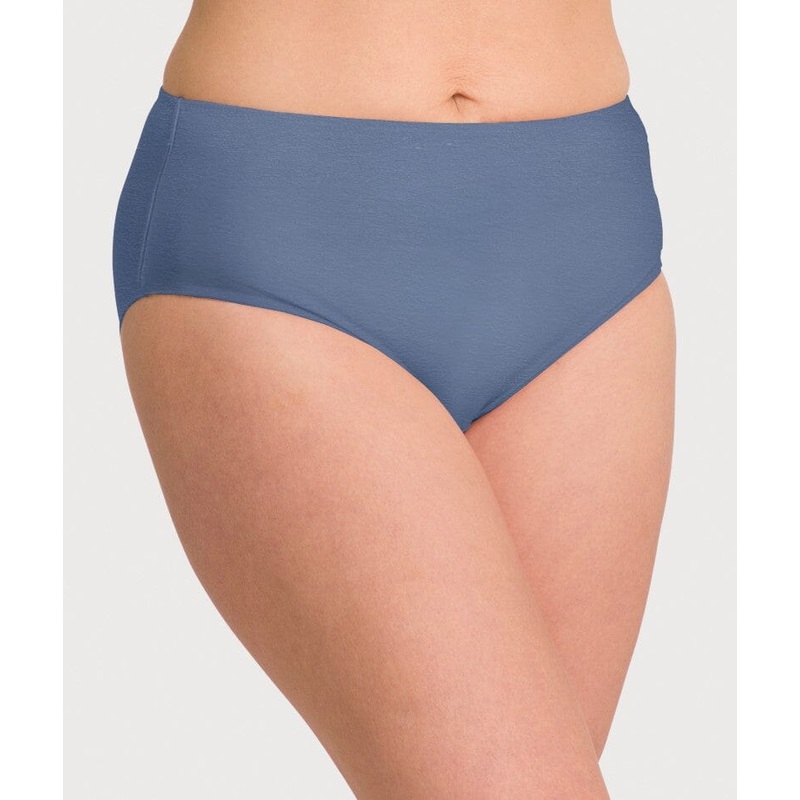 Ava & Audrey Clementine Cotton Full Brief – Denim Blue XL